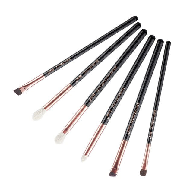Jessup Beauty 6pcs Makeup Brushes Set Pearl White/Rose Gold pinceaux maquillage Eyeshadow Liner Definer Brushes Cosmetics T221