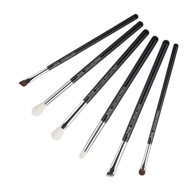 Jessup Beauty 6pcs Makeup Brushes Set Pearl White/Rose Gold pinceaux maquillage Eyeshadow Liner Definer Brushes Cosmetics T221