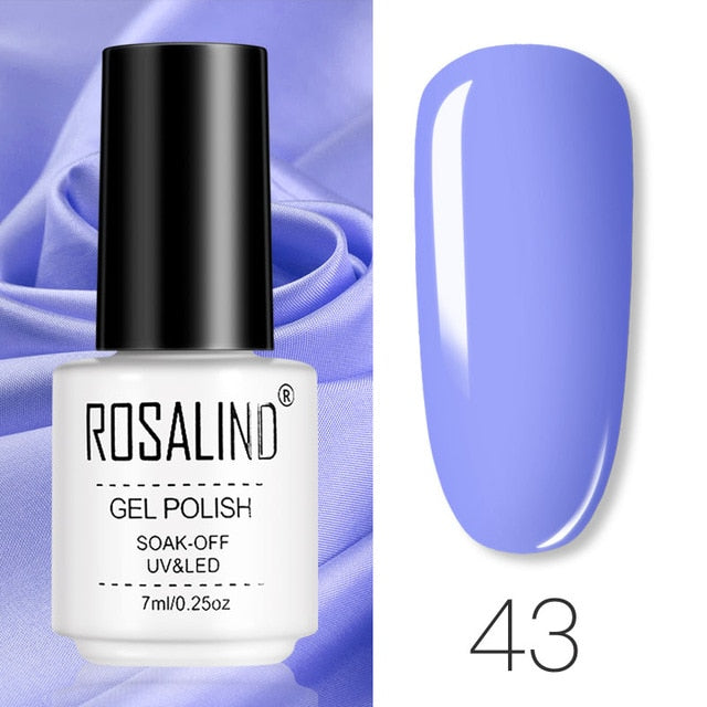 ROSALIND Gel Polish Set Manicure for Nails Semi Permanent Vernis top coat UV LED Gel Varnish Soak Off Nail Art Gel Nail Polish