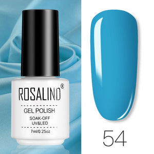 ROSALIND Gel Polish Set Manicure for Nails Semi Permanent Vernis top coat UV LED Gel Varnish Soak Off Nail Art Gel Nail Polish