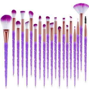 20Pcs Diamond Makeup Brushes Set Powder Foundation Blush Blending Eye shadow Lip Cosmetic Beauty Make Up Brush Pincel Maquiagem