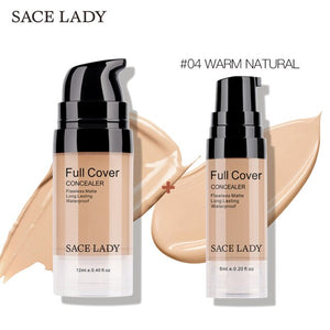 SACE LADY Full Cover Concealer Cream Waterproof Makeup Liquid Corrector Eye Dark Circles Make Up Face Base Cosmetics Wholesale
