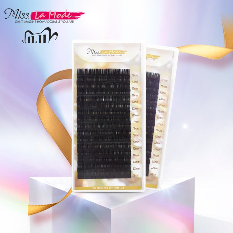 Miss Lamode super soft  all size 1pc/lot BCD Curl  mink  eyelashes extension individuals eyelashes extensions  wimper