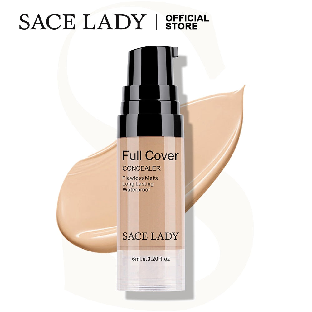 SACE LADY Liquid Concealer Makeup Full Cover Eye Dark Circles Corrector Cream Coverage Face Base Make Up 6ml Cosmetic Wholesale