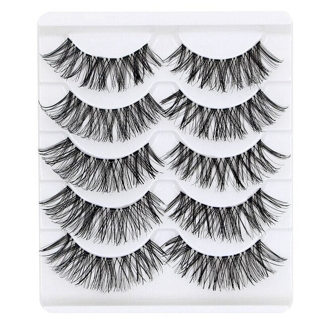 Dramatic Mink Lashes 5 Pairs 3D Mink Eyelashes Natural Fluffy Volume,Makeup Faux Cils Mink Lashes Pack in bulk,eyelash packaging