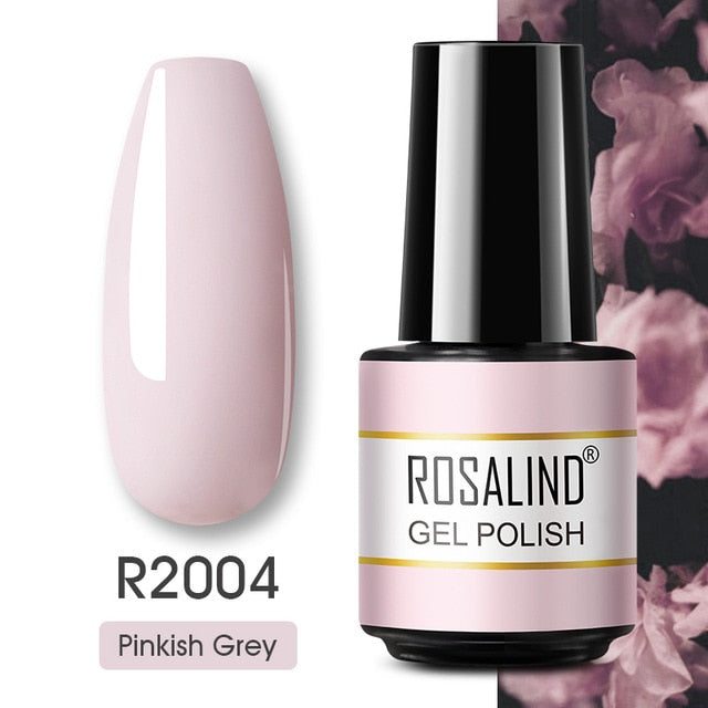 ROSALIND Gel Polish Varnish Hybrid Pure Color Gel Lacquer vernis Semi Permanent Nail Art Soak Off For Manicure Gel Nail Polish