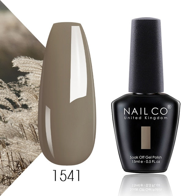 NAILCO 15ml Camel Coffee Chocolate Brown Colors Series Gel Varnish DIY Gel Nail Polish Nail Art Manicure Gellak Design Lacquer