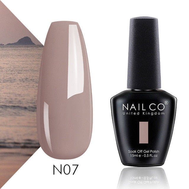 NAILCO 15ml Camel Coffee Chocolate Brown Colors Series Gel Varnish DIY Gel Nail Polish Nail Art Manicure Gellak Design Lacquer