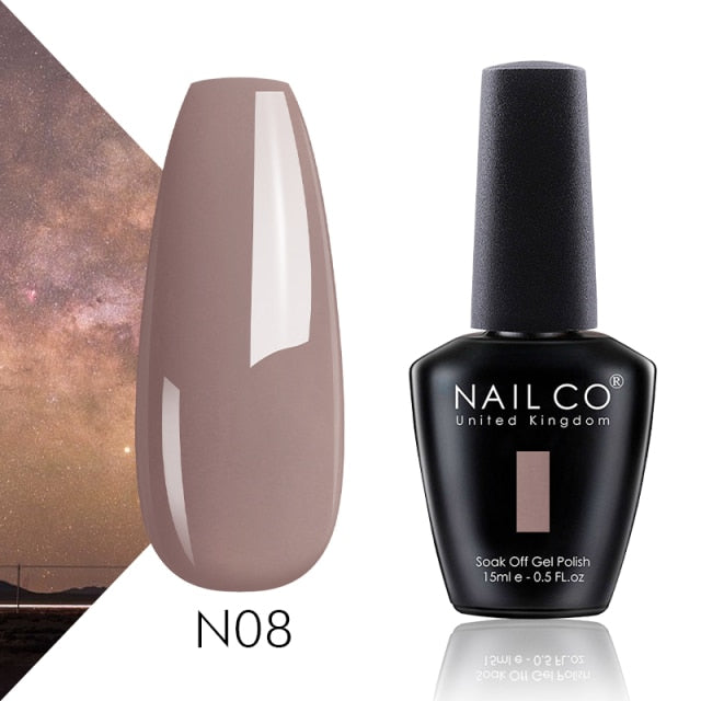 NAILCO 15ml Camel Coffee Chocolate Brown Colors Series Gel Varnish DIY Gel Nail Polish Nail Art Manicure Gellak Design Lacquer