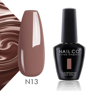 NAILCO 15ml Camel Coffee Chocolate Brown Colors Series Gel Varnish DIY Gel Nail Polish Nail Art Manicure Gellak Design Lacquer