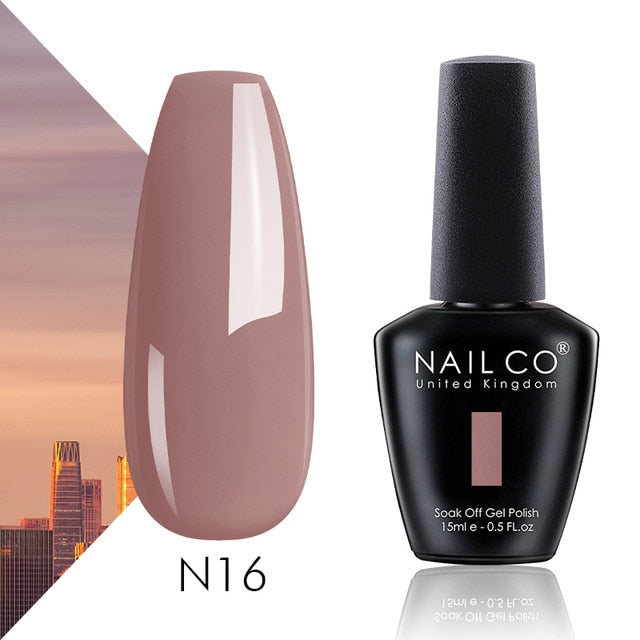 NAILCO 15ml Camel Coffee Chocolate Brown Colors Series Gel Varnish DIY Gel Nail Polish Nail Art Manicure Gellak Design Lacquer