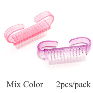 20 Slots Clear Nail Drill Bit Brush Plastic Storage Box Holder Container Manicure Cutters Display Nail Accessories Nail Art Tool