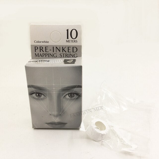 Mapping pre-ink string for Microblading eyebow Make Up Dyeing Liners Thread Semi Permanent Positioning Eyebrow Measuring Tool