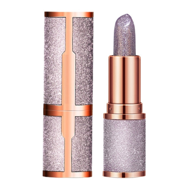 Diamond Glitter Lipstick Star Matte Lipstick Moisturizing Waterproof Lip Balm Long-Lasting Non-Stick Cup Attractive Lip Makeup