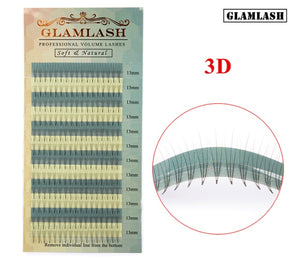 GLAMLASH 2D 3D 4D 5D 6D premade fans false eyelashes extension russian volume lashes faux mink individual lash extensions cilia