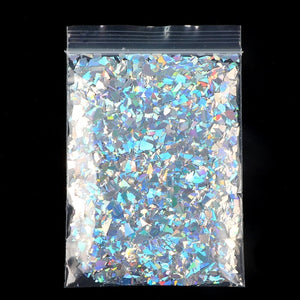 Holographic AB Nail Glitter Flake Sparkly Sequins Irregular Paillette DIY Gel Polish Manicure Nail Art Decorations Accessories