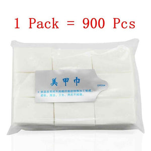 400/800Pcs Lint Wipes Nail Polish Acrylic Gel Remover Towel Paper Cotton Pads Roll Salon Nail Art Cleaner Tools Remover Pads