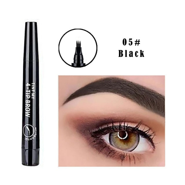 MB 4 Color Eyebrow Pencil Tint 4 Tip Brow Tattoo Pen Paint Makeup Eyebrows Waterproof Cosmetic Eye brow Liner