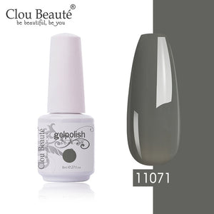 Clou Beaute 8ML Gel Polish Varnish Pure Pink Series 115-Colors New UV Gel Nail Polish Nails Art Manicure Nails Semi Permanent