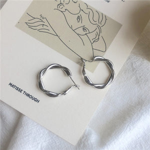 2021 Fashion Minimalist Large Circle Geometric Round Big Hoop Earrings For Women Girl Wedding Party Jewelry