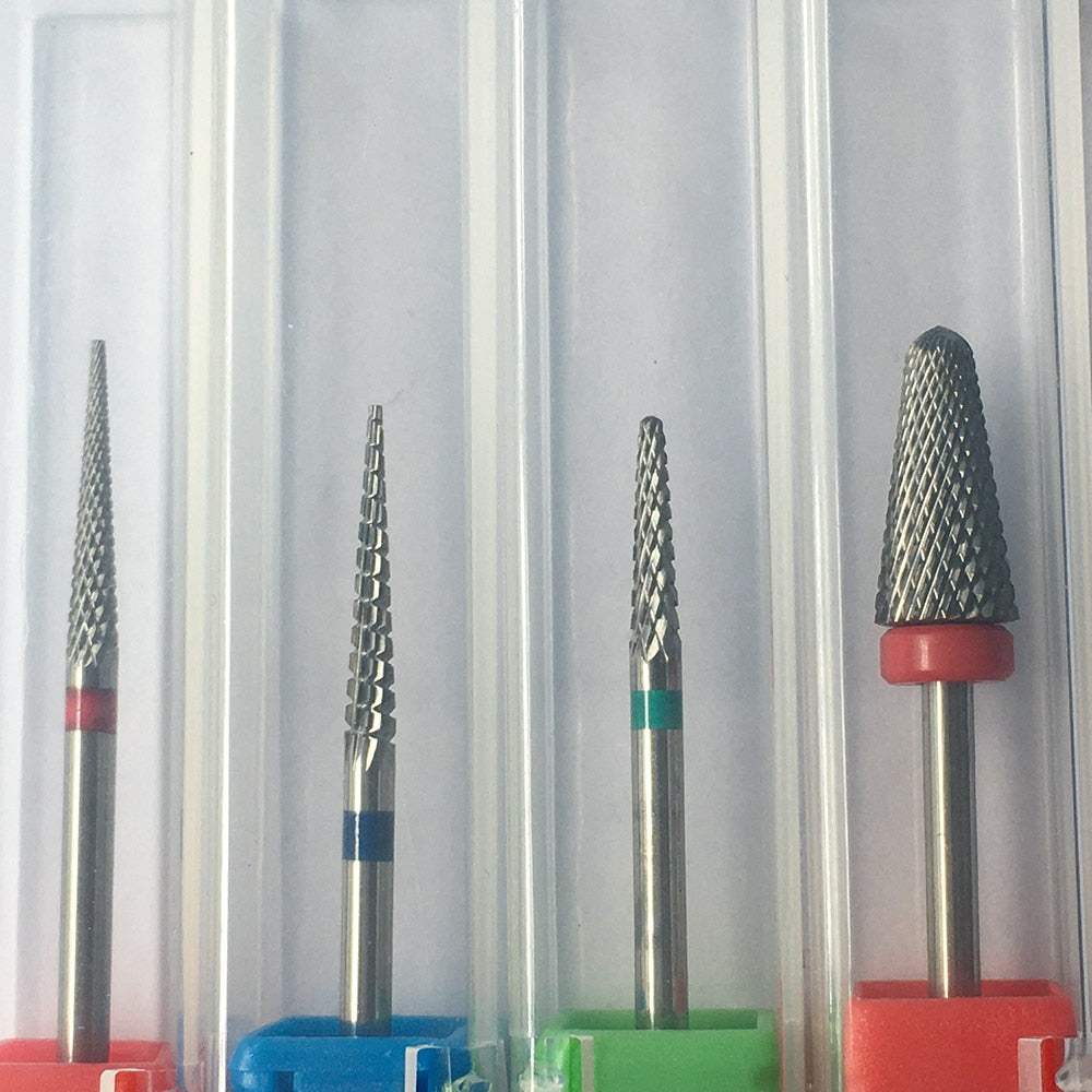 Tungsten Carbide Milling Cutter Burrs Nail Drill Bits Machine Nail Cutter Nail File Manicure For Machine Nail Art Accessories