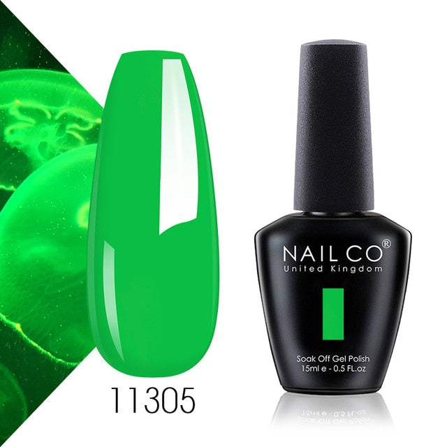 NAILCO Base And Top Coat Gel Nail Polish 15ml UV LED Lamp Semi Vernis Permanent Nail Art Soak off Hybrid Varnishes