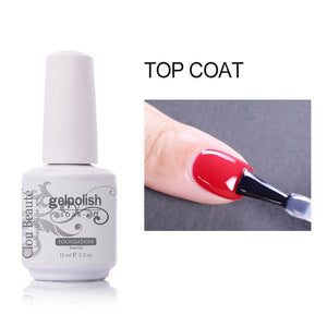 Clou Beaute 64 Colors Nail Gel Polish Vernis Ongle Semi Permanent Nail Glue Varnish 15ml Base Top Coat Nails Gel UV Colors