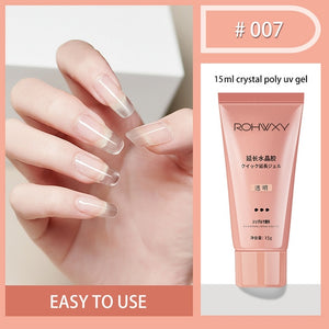 ROHWXY UV Builder Gel For Nail Extension Poly UV Nail Gel Polish For Manicure Tools 30/15ML UV Gel Varnish For Nails Art Design