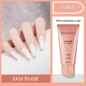 ROHWXY UV Builder Gel For Nail Extension Poly UV Nail Gel Polish For Manicure Tools 30/15ML UV Gel Varnish For Nails Art Design