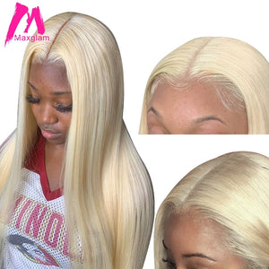 Blonde Wig Human Hair Brazilian Straight Remy Pre Plucked 13x1 T Part Lace Wig Short 30 Inch 613 Wigs Long For Black Women