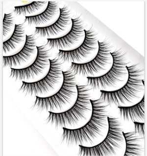 NEW 2/5/10 Pairs Natural False Eyelashes Fake Lashes Long Makeup 3d Mink Lashes Extension Eyelash Mink Eyelashes for Beauty 54