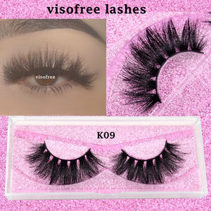Visofree Eyelashes 3D Mink Lashes natural handmade  volume soft lashes long eyelash  extension real mink eyelash for makeup E01