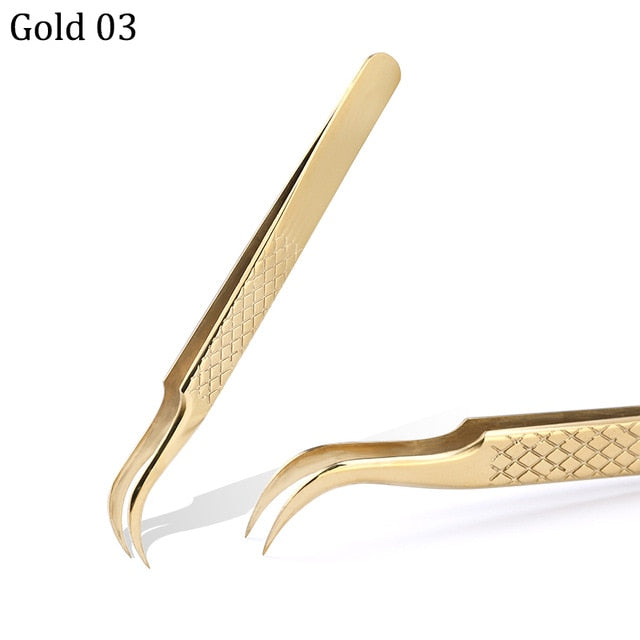 100% Closed High Quality New Style Premium Eyelashes Tweezers Hand anti-slip design Improve for 3D 6D Lashes Extensions