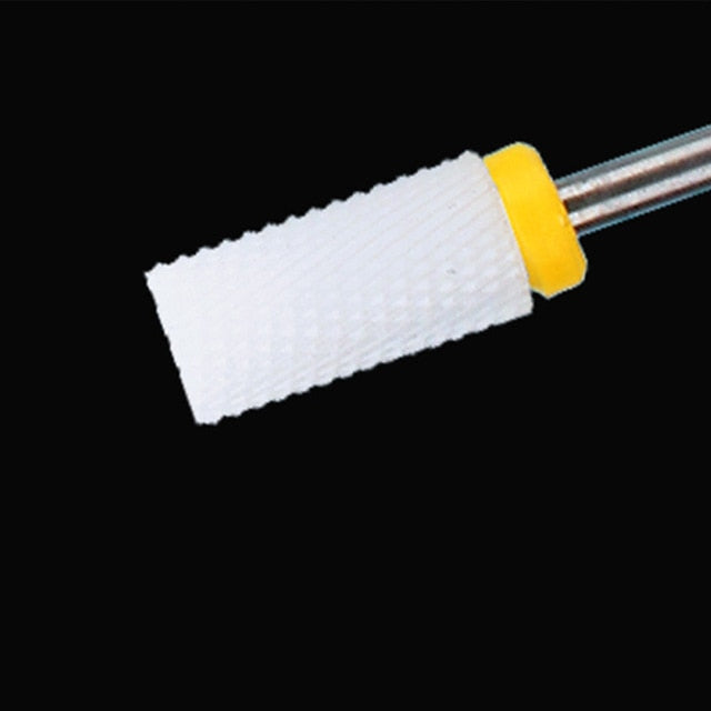 Ceramic Nail Drill Bit Milling Cutter for Electric Manicure Drill Bits Flame Corn Files for Pedicure Machine Polish Accessory