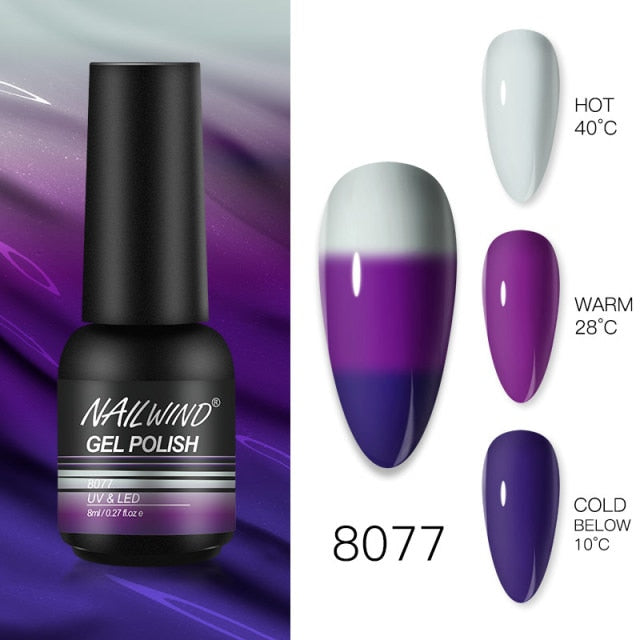 NAILWIND Nail Polish 8ml Hybrid Varnish Manicure Art Semi Permanent Need UV LED Nail Art Base Top Coat Gel Nail Polish