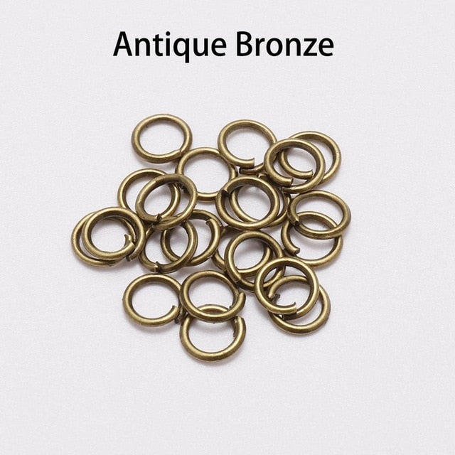50-200pcs/lot 4 5 6 8 10 mm Jump Rings  Split Rings Connectors For Diy Jewelry Finding Making Accessories Wholesale Supplies