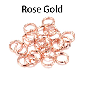 50-200pcs/lot 4 5 6 8 10 mm Jump Rings  Split Rings Connectors For Diy Jewelry Finding Making Accessories Wholesale Supplies