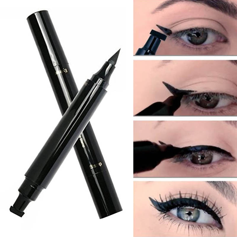 Makeup Eyeliner Stamp  Double-headed Winged Seal Eye  Liner Waterproof Eyeliners Template Make up Cosmetics Tool dropshipping
