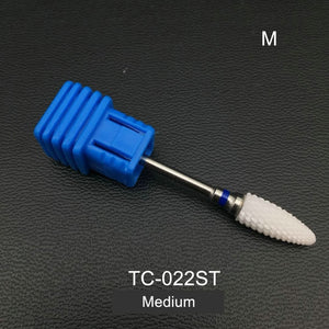 RIKONKA Golden Carbide Nail Drill Bits Manicure Machine Accessory Ceramic Milling Cutters For Manicure Electric Dill Nail Files