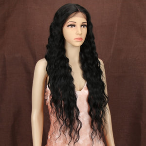 BELLA Synthetic Lace Front Wig Deep Wave Synthetic Lace Wigs Blonde Pink 12Color Available 30Inch Hair Wigs For Women Cosplay