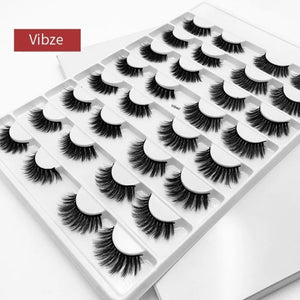 8/10/16 Pairs 3D Mink Lashes Pack in Bulk,Messy Fluffy Volume Long Faux Cils,Mixed Dramatic Natrual Mink Eyelashes Packaging