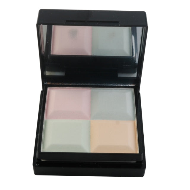 4-IN-1 Professional Matte Oil-control Bronzer Concealer Compact Setting Palette Foundation Facial Make Up Sleek Beauty cosmetic