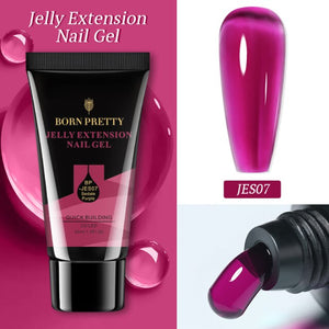 BORN PRETTY 30ml Acrylic Quick Extension Nail Gel Nail Polish Pink Transparent Crystal Soak Off UV Extend Acrylic Nail Gel