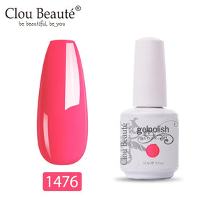 Clou Beaute 64 Colors Nail Gel Polish Vernis Ongle Semi Permanent Nail Glue Varnish 15ml Base Top Coat Nails Gel UV Colors