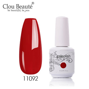 Clou Beaute 64 Colors Nail Gel Polish Vernis Ongle Semi Permanent Nail Glue Varnish 15ml Base Top Coat Nails Gel UV Colors