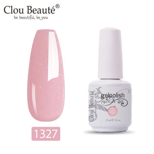 Clou Beaute 64 Colors Nail Gel Polish Vernis Ongle Semi Permanent Nail Glue Varnish 15ml Base Top Coat Nails Gel UV Colors