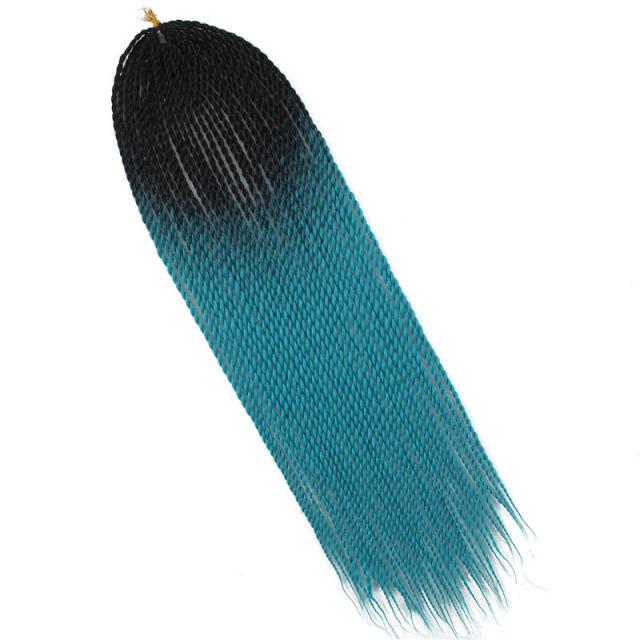 Senegalese Twist Hair Crochet Braids 24 inch 30 Roots/pack Crochet Hair Senegalese Braids Twist Hair for Braids