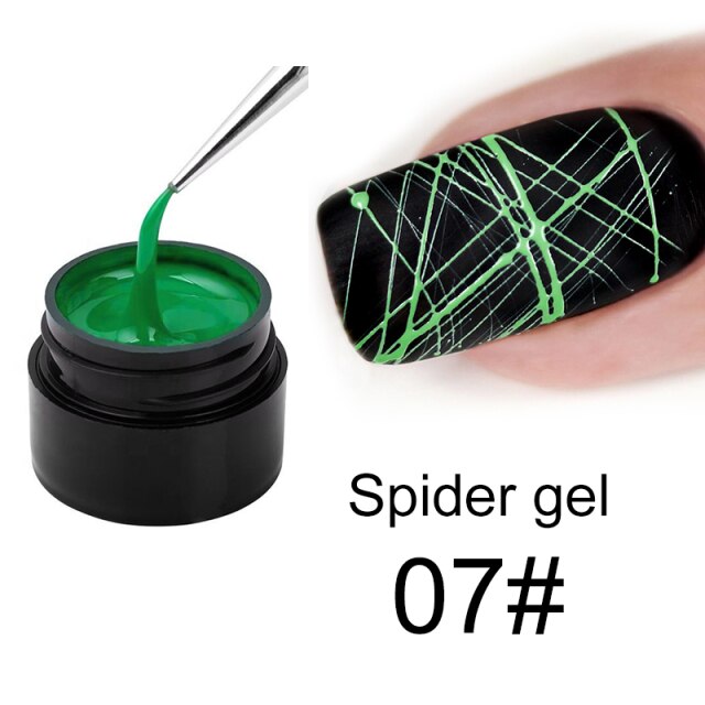 8ml Nail Spider UV Gel Polish Painting Nail Art UV Gel Varnish Lacquer Color Changing Strong Wire LineSoak Off Nail Art TSLM2