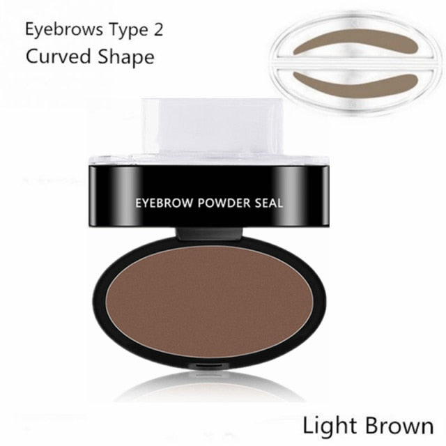 Natural Arched Eyebrow Stamp Quick Makeup Brow Stamps Powder Pallette 9 Options Eyebrow Powder Seal Best Selling Dropshipping