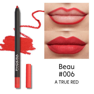 PHOERA 13 Colors  Lip Makeup Pencils Waterproof Lipliner Lady Charming Lip Liner TSLM1